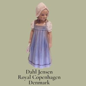 DAHL JENSEN COPENHAGEN DENMARK GIRL HANNE #1219 FIGURINE 8.25"